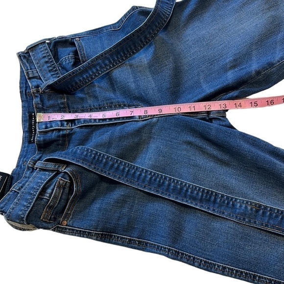 Sanctuary Denim Modern Straight Crop High Rise Belted Tie Waist Jeans - size 28 - Picture 14 of 15